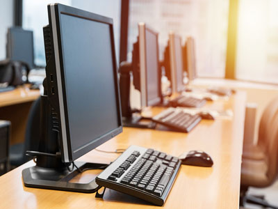 An image of a PC at a desk.. An image of a PC at a desk.. Link to Essential maintenance Saturday 2 & Sunday 3 August.