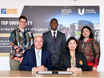 Teesside University academics welcome Thammasat University academics to campus. Link to Teesside University welcomed a delegation from Thammasat University in Thailand.