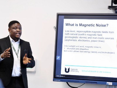Dr Ojodomo Achadu. Link to Sustainability championed at Teesside University conference.