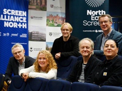 Jonathan Long, Director of the Centre for Visual Arts and Culture, Durham University; Gayle Woodruffe, Operations Director, North East Screen; Ian Fenton, Senior Lecturer in Film & Television Production, Teesside University; Catriona McAvoy, Education Partnerships Manager, North East Screen; Lawrence Brannon, Associate Head of School, Film and Media, Sunderland University; Neil Percival, Co-Director of Cultural Partnerships, Northumbria University. Link to Jonathan Long, Director of the Centre for Visual Arts and Culture, Durham University; Gayle Woodruffe, Operations Director, North East Screen; Ian Fenton, Senior Lecturer in Film & Television Production, Teesside University; Catriona McAvoy, Education Partnerships Manager, North East Screen; Lawrence Brannon, Associate Head of School, Film and Media, Sunderland University; Neil Percival, Co-Director of Cultural Partnerships, Northumbria University.