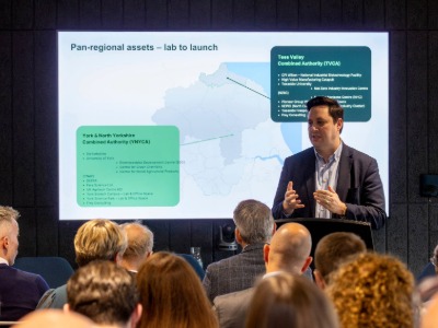 Tees Valley Mayor Ben Houchen speaking at the launch. Link to Tees Valley Mayor Ben Houchen speaking at the launch.