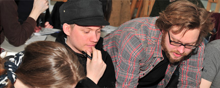 Soren Bendt held a masterclass with animation students