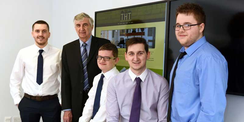 Tom Armstrong, Charles Morris, Chair of Tees Heritage Trust, Sam Stevenson, Adam Angell, Steven Dent.