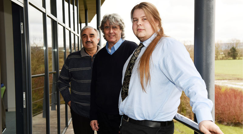 From left - Professor Nash Dawood, Dave Knudsen and David Craggs.