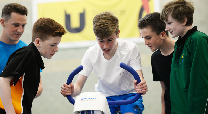 Year Nine pupils from Manor Community Academy in Hartlepool taking part in the Space to Earth Challenge at Teesside University.