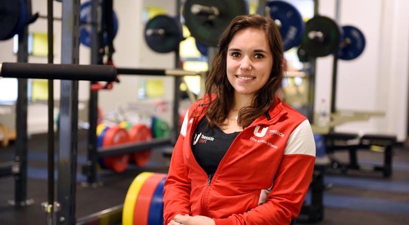 Jade Jones, a member of Teesside University's Elite Athlete Scheme who has been called up to the Great Britain Paralympic squad.