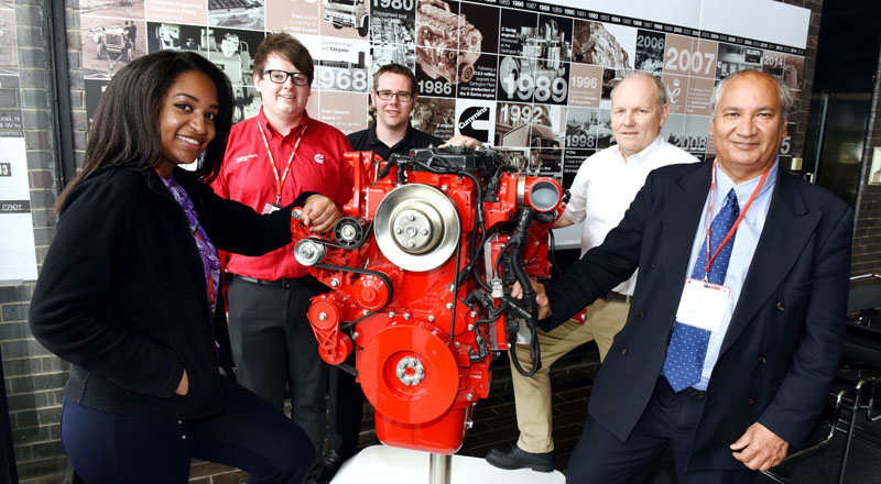 From left - Nuria Manuel, Lewis Bowron, Ian Binks, Tony Andrews and Professor Farhad Nabhani.