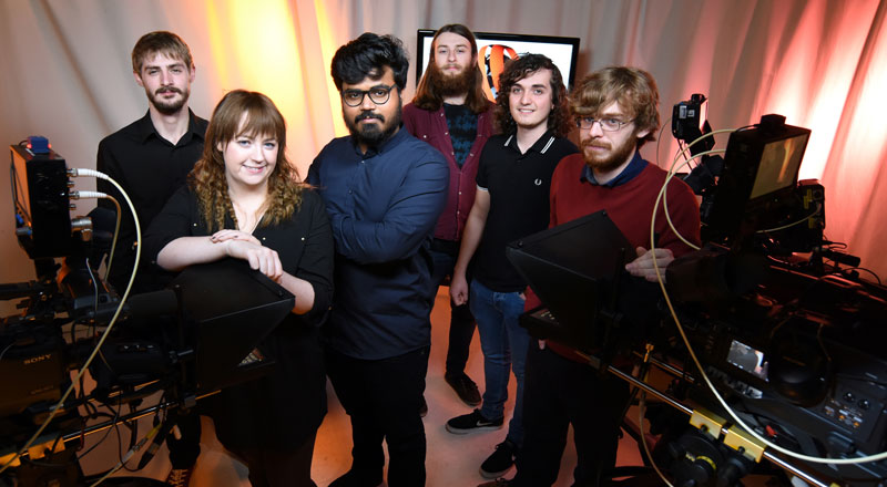 From left, Adam Mann, Clare Kirkpatrick, Srijith Jalapathy, Simon Thompson, Sam Smith, Ben Driver