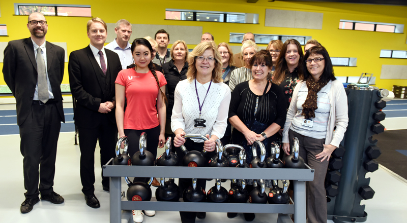 Members of the Every Penny Helps scheme at the plaque unveiling