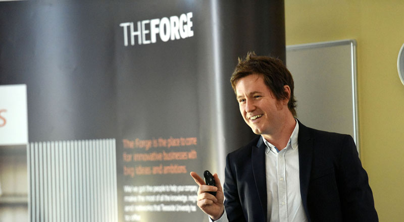 Rob Smedley, speaking at the Business Exchange at the Centre for Professional and Executive Development.