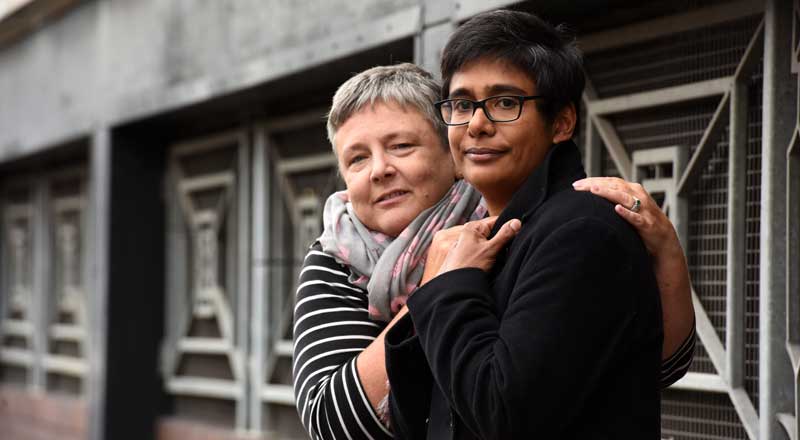 Professor Dorothy Newbury-Birch and Professor Azrini Wahidin.