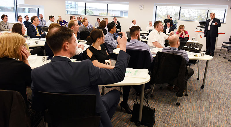 Business leaders at the Leading Digital Transformation event at Teesside University.