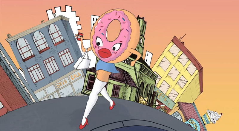 A still from the animated film Doughbutt, which is to be screened on Channel 4 