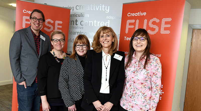 Members of the Creative Fuse team at the Tees Valley launch: (L-R) Samuel Murray, Wendy Parvin, Corinne Templeman, Sharon Paterson, Sarah Panayi