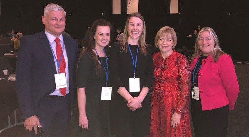 Left to right: Graham Jones, Charlotte Govier, Vicky Hawkes, Jane Cummings (Chief Nursing Officer England), Sue Smith (Executive Chief Nurse Morecombe Bay NHS Foundation Trust)