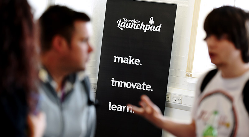 Teesside Launchpad is a vibrant campus environment for new companies and students.