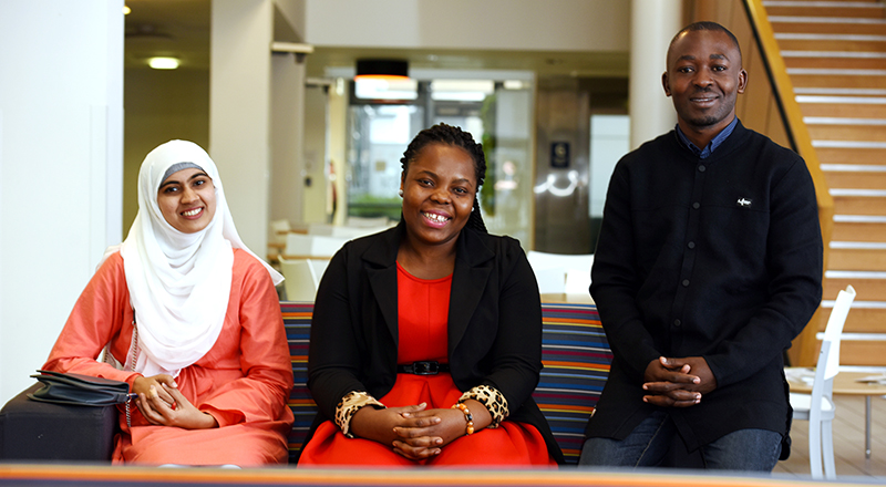 Dr Saba, Priscilla Botchway and Edward Kulubya.