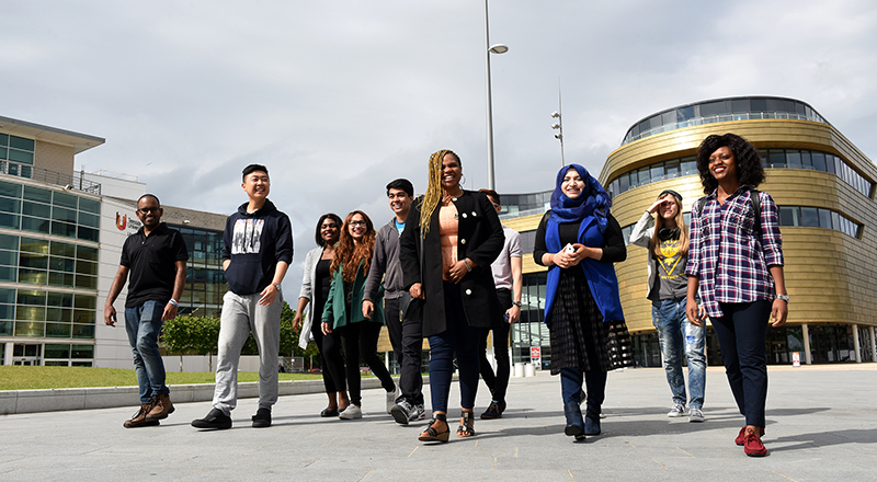 International students at Teesside University