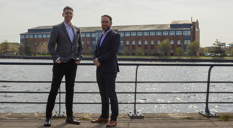 (L-R) David Dixon, investment manager at DigitalCity and Paul Drake, operations director at Sapere