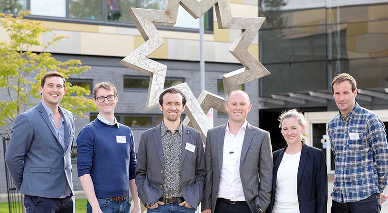 Pictured: Dr Adam Bruton (The University of Roehampton, UK), Dr Rob Hardwick (invited speaker, KU Leuven, Belgium), Dr Richard Ramsey (invited speaker, Bangor University, UK), Dr Dan Eaves (Teesside University, UK), Dr Cornelia Frank (Bielefeld University, Germany), Dr David Wright (Manchester Metropolitan University, UK)