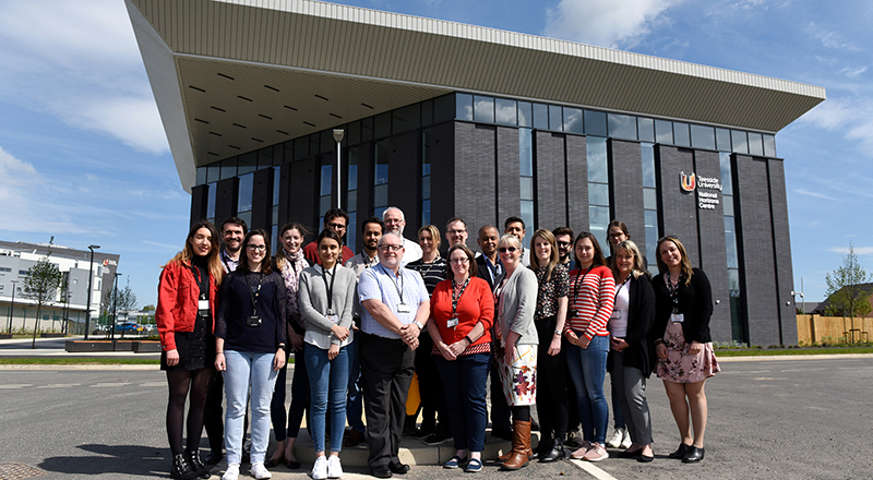 Participants and Teesside University staff at the first CPD course to be held at the National Horizons Centre.