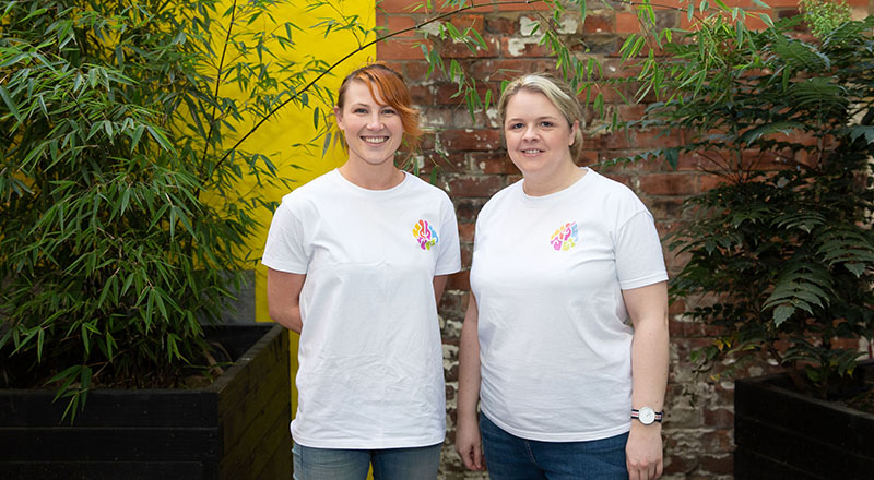 L-R: Myndr co-founders Lizzy Hodcroft and Emma Reilly