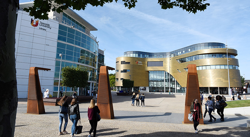 Teesside University's Middlesbrough campus is to host a Covid-19 testing centre