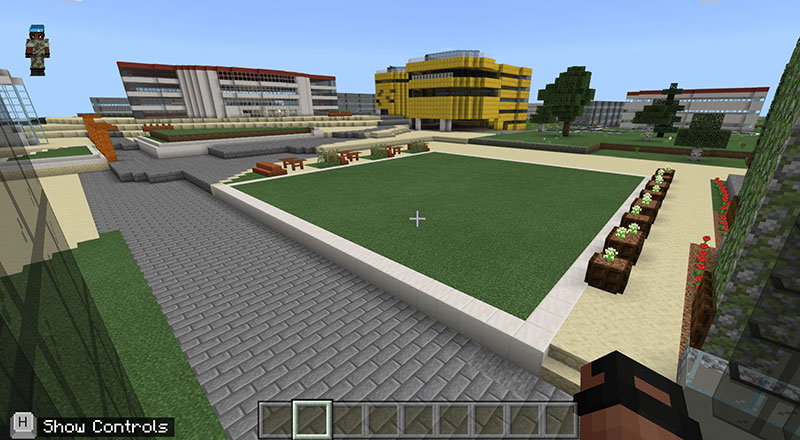 Virtual Campus Heart in Minecraft