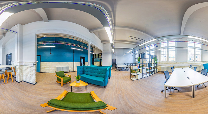 The newly refurbished Launchpad at Teesside University’s Victoria Building. Chapman Brown Photography. 