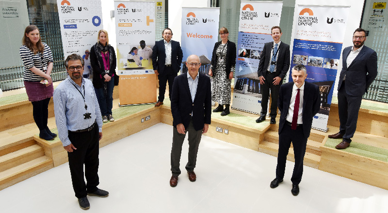 Staff from Teesside University and the National Horizons Centre with representatives from the National Measurement Laboratory at the signing of the new partnership. 