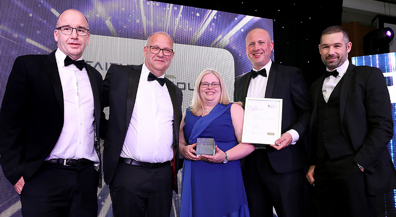 Left to right: Neil Matthias – Wates Construction, David Gardner – Faithful & Gould, Jill Thompson, -Teesside University, David Wingfield – Wates Construction, Nick White – Wates Construction