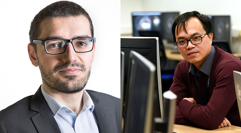 Dr Claudio Angione and Professor The Anh Han who are leading the Turing Network Development at Teesside University.