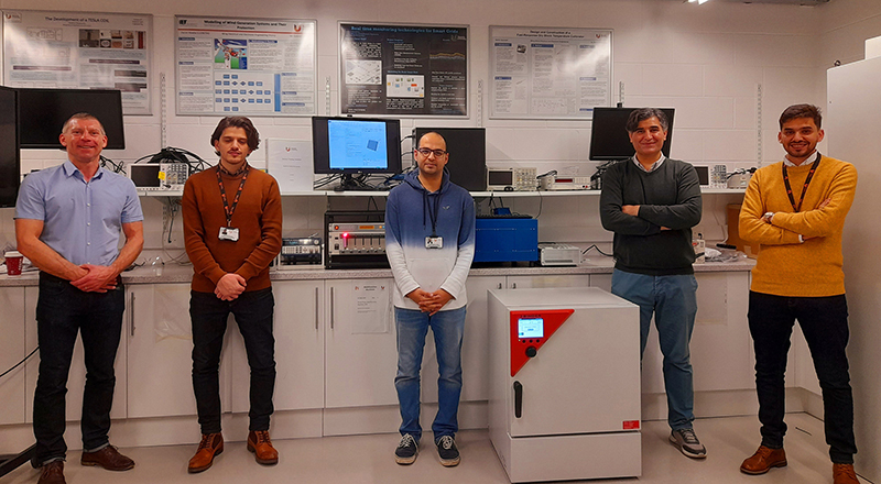 Members of Teesside University’s battery research team