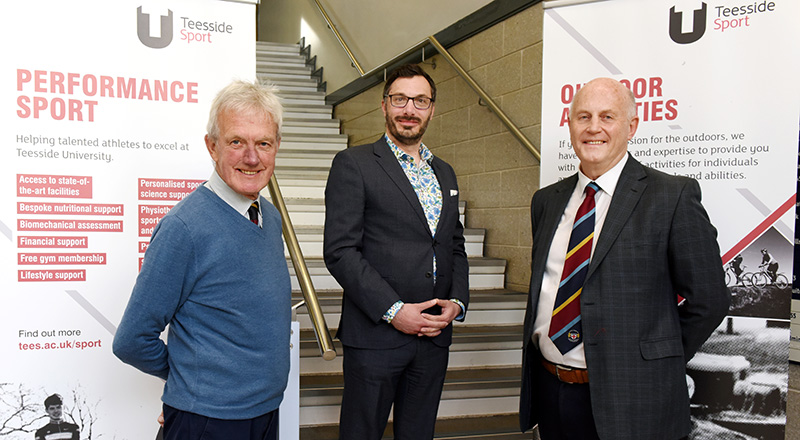 Left to right: Geoffrey Cook (Chief Executive Officer of the NYSDPCL), Professor Tim Thompson (Teesside University) and Chris West (President of the NYSDPCL) 