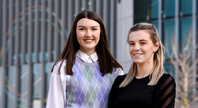 Amy Askham and Lauren Heslop