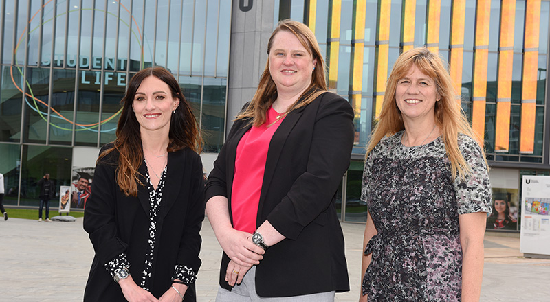 Left to right: Angela King (Head of Department for Law, Policing & Investigation, Teesside University); Erica Turner (Partner and Head of Commercial Property at Jacksons Law); and Emma Teare (Senior Lecturer in Law, Teesside University).. Link to Local law firm to invest in aspiring legal professionals at Teesside University.