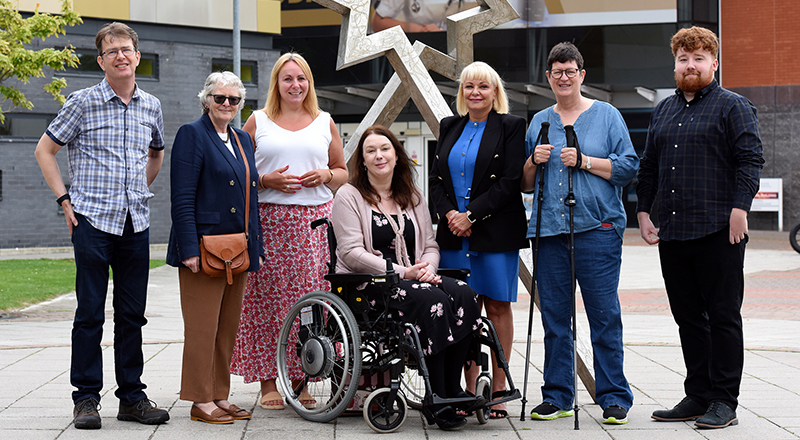 Pictured from left, Giles Hudson, Joanne Cole, Stephanie Kilinç, Jenny Joyce, Diane Williams, Ruth Chalkley, Matthew Dobson