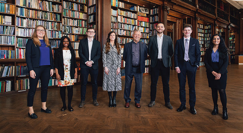 Lucy Davison, pictured fourth from left, with the ICE President's Future Leaders for 2022-23