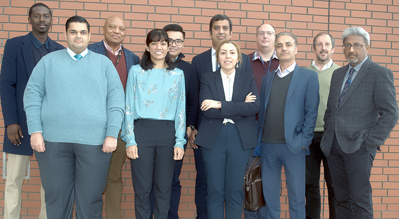 Chemical engineering team at Teesside University. Front row (L to R): Dr Humbul Suleman, Dr Samantha Gooneratne, Dr Tannaz Pak, Dr Sina Rezaei Gomari, Dr Venkatesan Venkata Krishnan, Back Row (L to R): Dr Tariq Galandachi Ahmed, Dr Johnson Ugwu, Dr Kin Wai Cheah, Dr Faizan Ahmad, Dr Paul Russell, Dr Adam Adgar