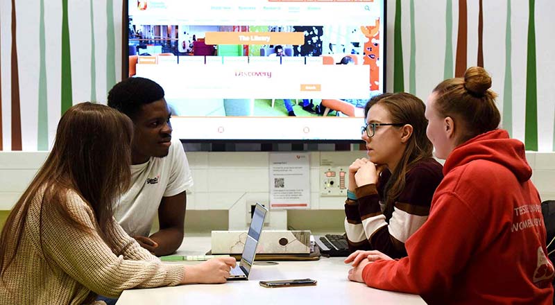 Students in the Library