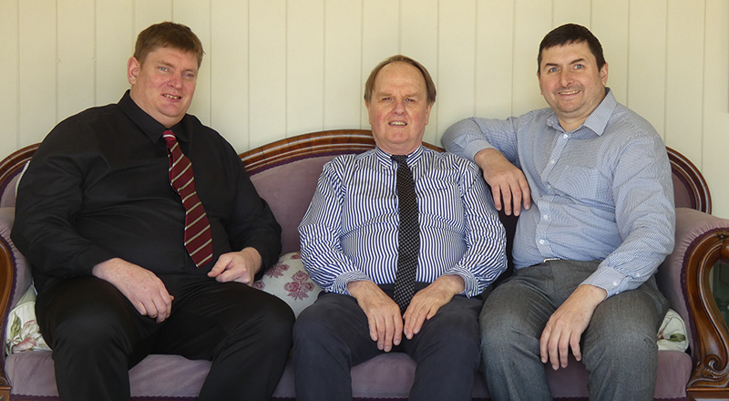 The Odyssea team (L-R) Sven Hampson, Dick Brown and Peter Holdsworth