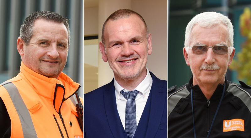 L-R: Nigel Houston (Deputy Team Leader), Lee Blackburn and John Pryde (both Team Leaders), from the Safety and Security team