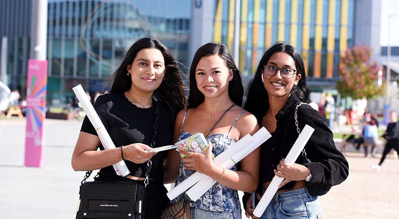 Students on campus