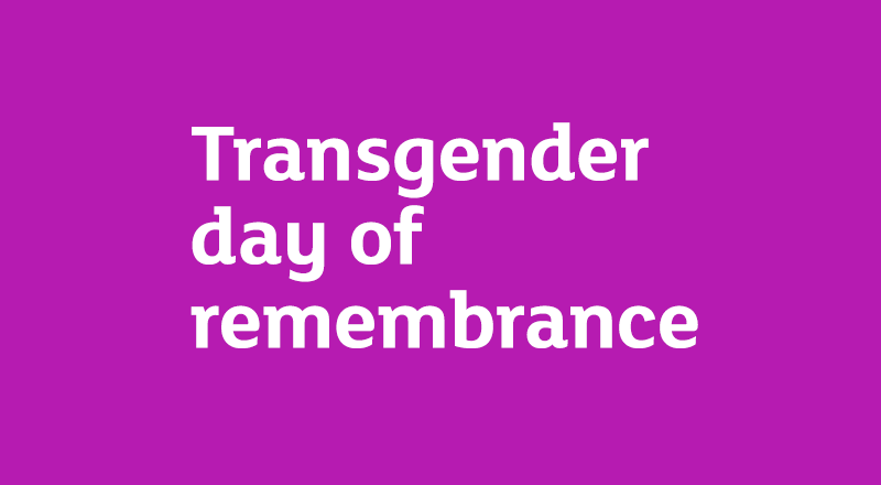 Transgender day of remembrance