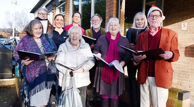 Breathe Easy group members with Professor Sam Harrison