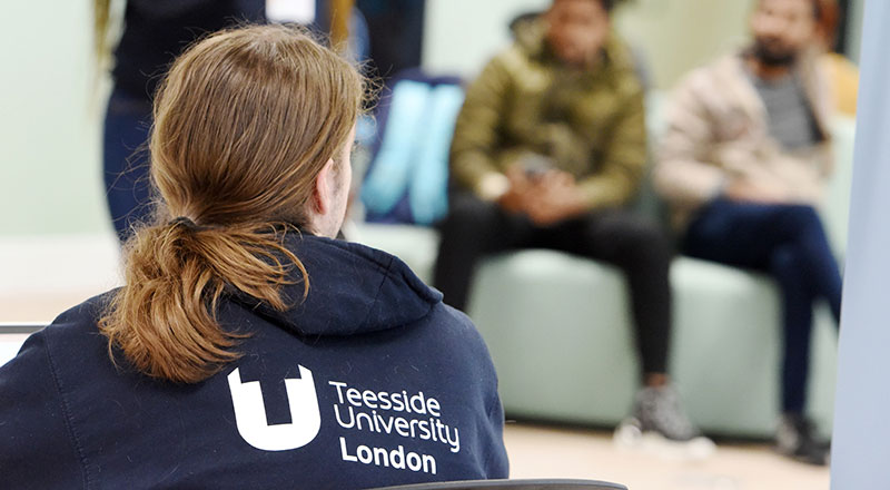 Teesside University London students