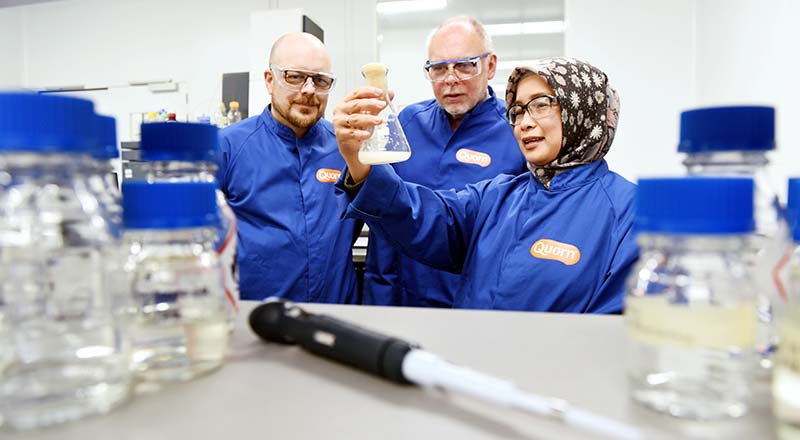 From left - Mark Taylor, Professor Gary Montague and Dr Nanda Ayu Puspita