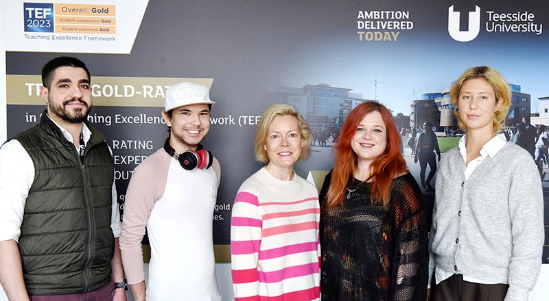 Hazim Aldaghameen, Andrew Powell, Ann Watson Chief Executive of Enginuity, Emily Bevington, Lena Moroz.