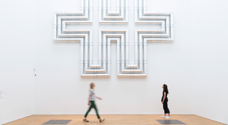 Installation of Lubna Chowdhary’s exhibition Erratics at MIMA, 2022. Image courtesy of MIMA.
