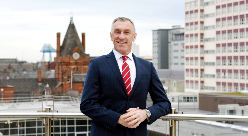 Professor Paul Croney OBE, Vice-Chancellor and Chief Executive of Teesside University, who has announced he will be retiring in August 2026.